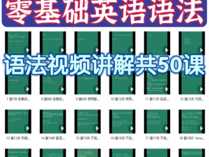 小学语法合集-英语语法入门50课视频讲解