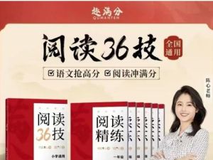 陈心语文阅读理解36计语文提分宝藏 网课视频