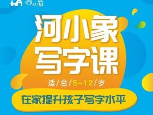 河小象写字课-中级练字课视频