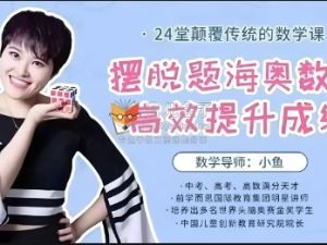 2024小鱼老师《摆脱题海奥数班，24堂颠覆传统的数学课高效提升成绩》全24集