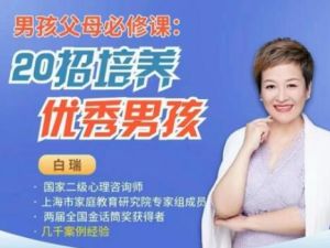 《20招培养优秀男孩》主讲白瑞