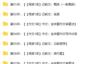 学而思姜波初一语文年卡阅读写作班网课视频