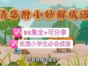清华附小《妙解成语》全95集动画视频-小学阶段必知必会网课视频