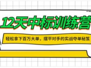 张金洋《大客户销售12天中标训练营》轻松拿下百万大单，摆平对手的实战夺单秘笈