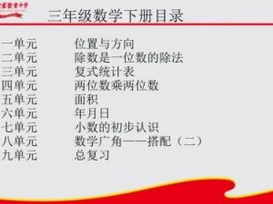 小学各年级知识点归纳及其课程课件