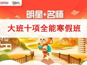 2019学而思网校-大班十项全能寒假班视频课程全7讲