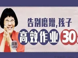《陈默：告别磨蹭，孩子高效作业30讲》
