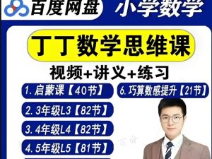 丁丁魔法数学课堂数学思维视频课全套合集下载