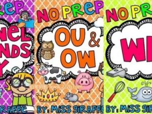 自然拼读练习册《Phonics No Prep Massive MEGA Bundle》共28册PDF