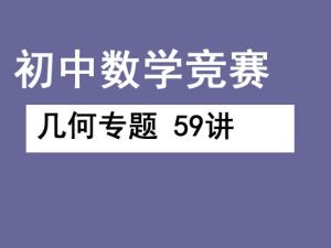 初中数学竞赛几何专题 59讲 网课视频