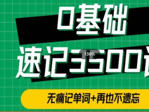 单词314法0基础速记3500单词网课视频