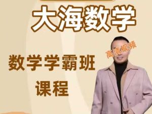 大海数学学霸班初中课程全套网课视频