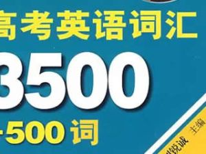 老王高考英语单词围训练营视频（3500词视频+讲义）