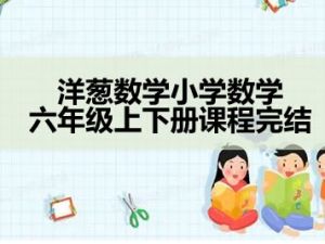 洋葱数学小学数学六年级上下册课程完结