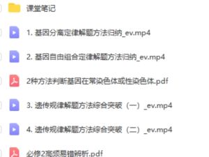 2024高三高考生物 十一集训课网课视频