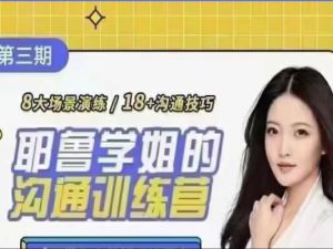 薛笑耶鲁学姐的沟通训练营第二期视频