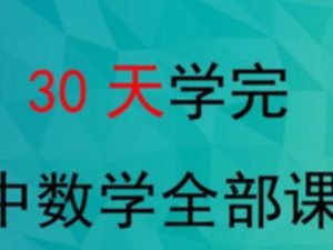 质心教育-30天30个问题学懂高中数学视频课程