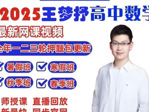 2025王梦抒数学高三高考数学全程一轮暑秋季网课视频