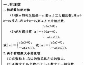 初中数学重要公式定律总结(图片版）