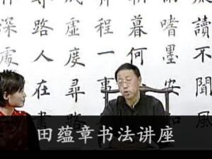 田蕴章书法讲座 每日一题每日一字365集全
