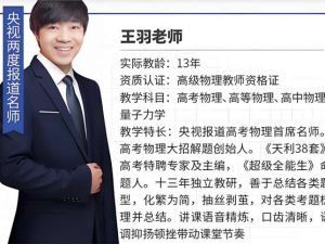 王羽高三高考物理2026一轮网课视频