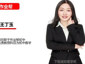 王丁玉初中初二数学2026作业帮秋上数理思维自主学习&middot;SK4期网课视频