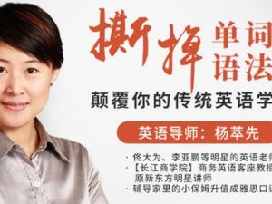 杨萃先《撕掉单词语法书》颠覆你的传统英语学习