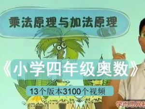 《小学四年级奥数》学而思网校教程视频共13个版本3100个视频