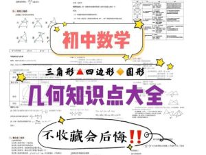 全网最全初中几何专题复习资料汇总