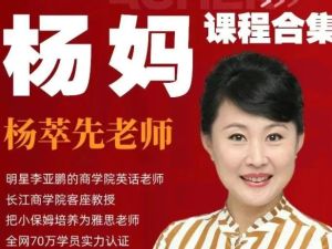 杨妈杨萃先老师英语课程全19套视频161G