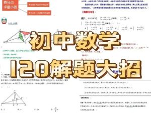 初中数学120大招 word文档版全套