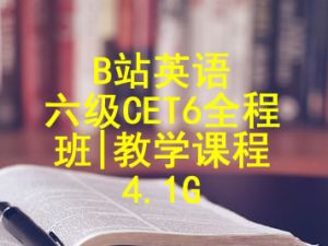 B站英语六级CET6全程班|教学课程 4.1G