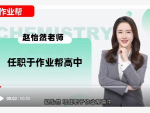 赵怡然高三高考化学2026作业帮一轮A+尖端暑假班 网课视频
