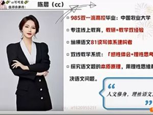 2024陈晨高中高二语文秋季班