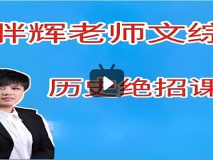 胖辉老师文综中考历史绝招课视频+教材
