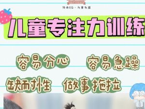 青少年儿童超强专注力训练营教程 网课视频