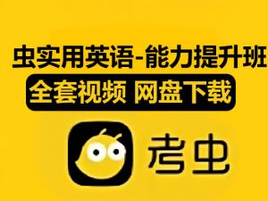 考虫实用英语-能力提升班|01.从基础到拔高-零基础语法系统提升班
