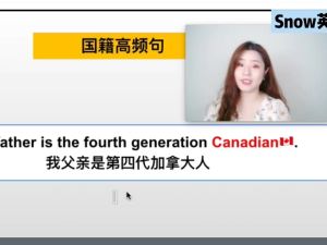 snow英语《零基础英语口语课》全套视频下载