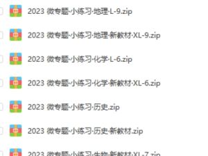 2024届高中全科微专题&middot;小练习卷