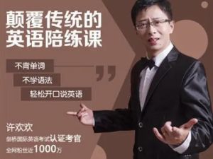 【许欢欢】-颠覆传统的英语陪练课（教学视频）