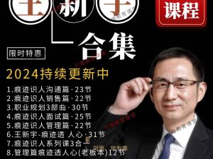 王新宇29套视频课程合集下载