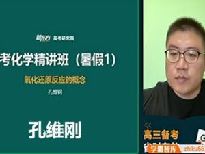 2024孔维刚高三高考化学网课（寒假班）视频