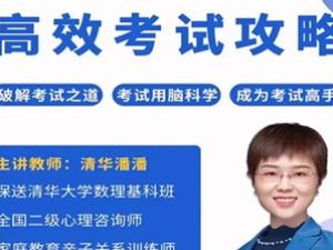 清华潘潘-高效考试攻略