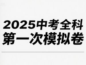 2025中考全科第一次模拟卷PDF下载