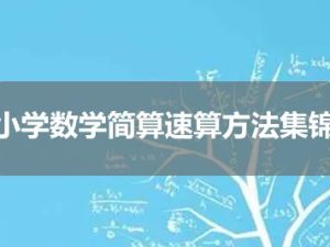 小学数学简算速算方法集锦