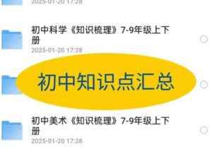 火遍抖音的初中全科知识点汇总【干货精品资料完整版】