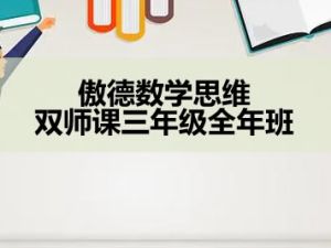 傲德数学思维双师课三年级全年班