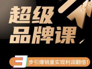 《超级品牌课》3步引爆你的产品销量，实现利润翻倍