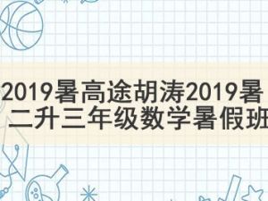 2019暑高tu胡涛2019暑 二升三年级数学暑假班