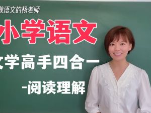 杨悦小学语文《文学高手四合一课程》提升小学语文阅读写作水平网课视频